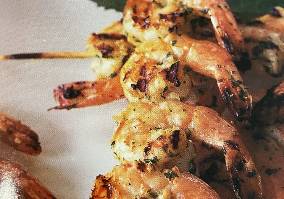 Grilled Herb Shrimp With Cauliflower and Avocado