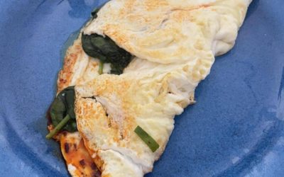 Spinach Egg White Omelette (SPICY)