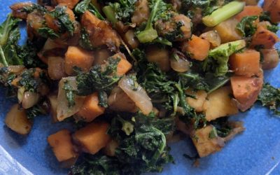 Sweet Potato Kale Hash (Vegan)
