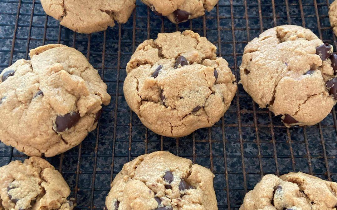 Flourless Peanut Butter Chocolate Chip Cookies