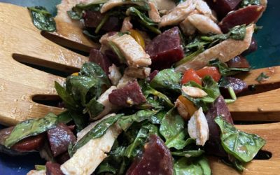 Beet And Spinach Salad With Tomatoes